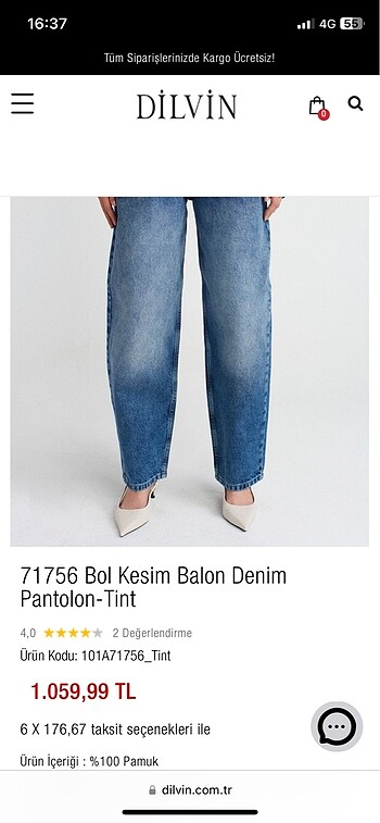 m Beden Dilvin jean