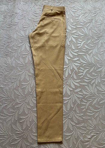 Veymus Tekstil Krem Kumaş Pantolon - Görsel 3