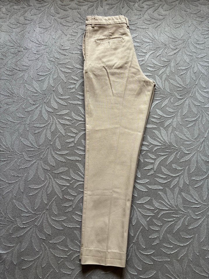 SNAZZY Marka Krem Yumuşak Keten Pantolon - Görsel 3