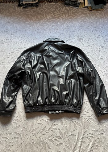 Arwa Marka Siyah Deri Ceket - Görsel 2