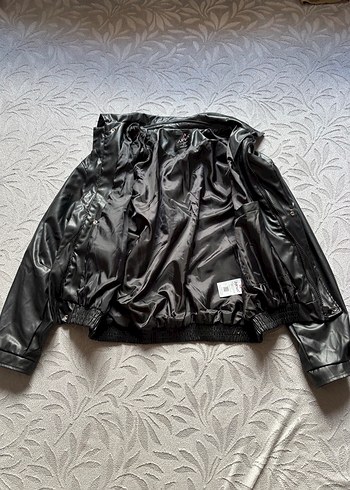 Arwa Marka Siyah Deri Ceket - Görsel 3