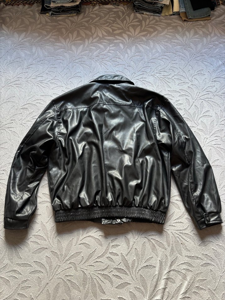 Arwa Marka Siyah Deri Ceket - Görsel 2