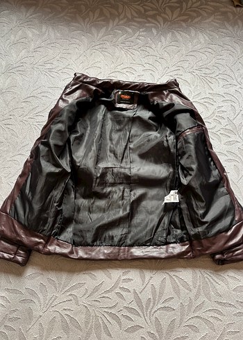 Tuçi Marka Kahverengi Deri Ceket - Görsel 3
