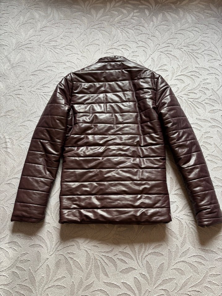 Tuçi Marka Kahverengi Deri Ceket - Görsel 2