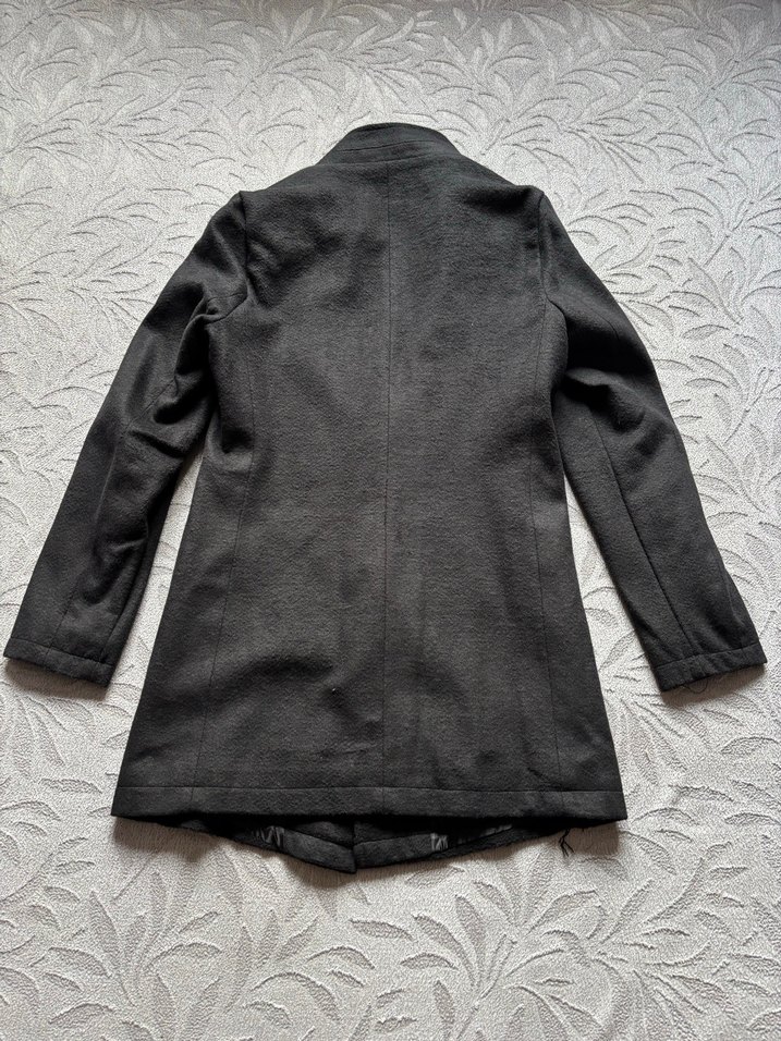 Hello 7 Marka Siyah Kaşe Kaban - Görsel 2