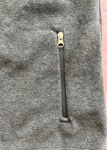 Gri Fermuarlı Erkek Polar Ceket - Görsel 6