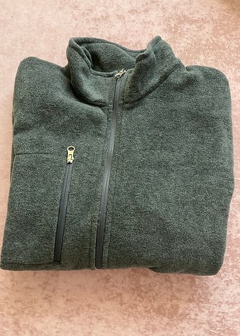 Gri Fermuarlı Erkek Polar Ceket - Görsel 5