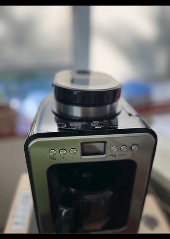 Gri Elektrikli Kahve Makinesi kahve koyma torbası hediyeli - Görsel 2