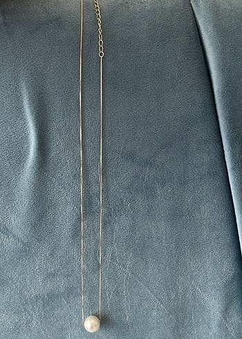 Minimalist Beyaz İnci Kolye - Görsel 3