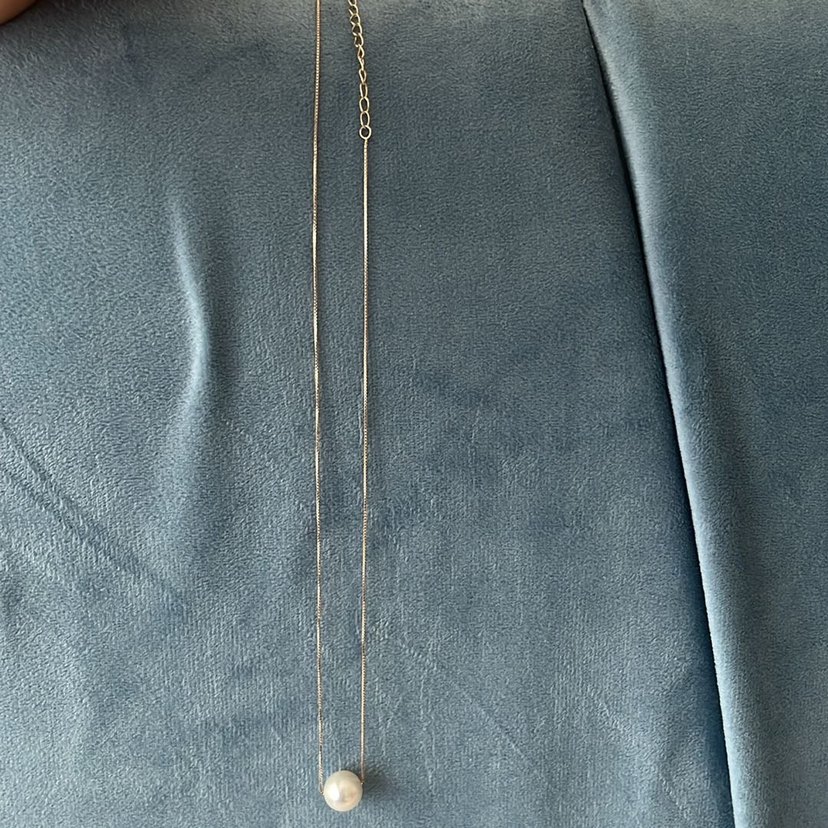 Minimalist Beyaz İnci Kolye - Görsel 3