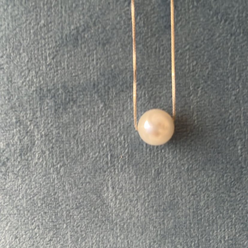 Minimalist Beyaz İnci Kolye - Görsel 2