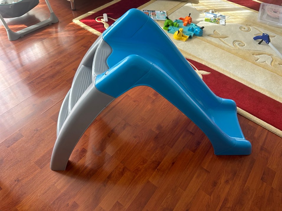 Koyu Mavi Çocuk Kaydırağı - Görsel 2