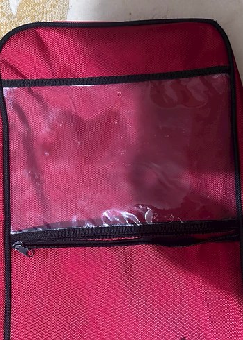 Kırmızı eskrim çantası (tambur) - Görsel 2