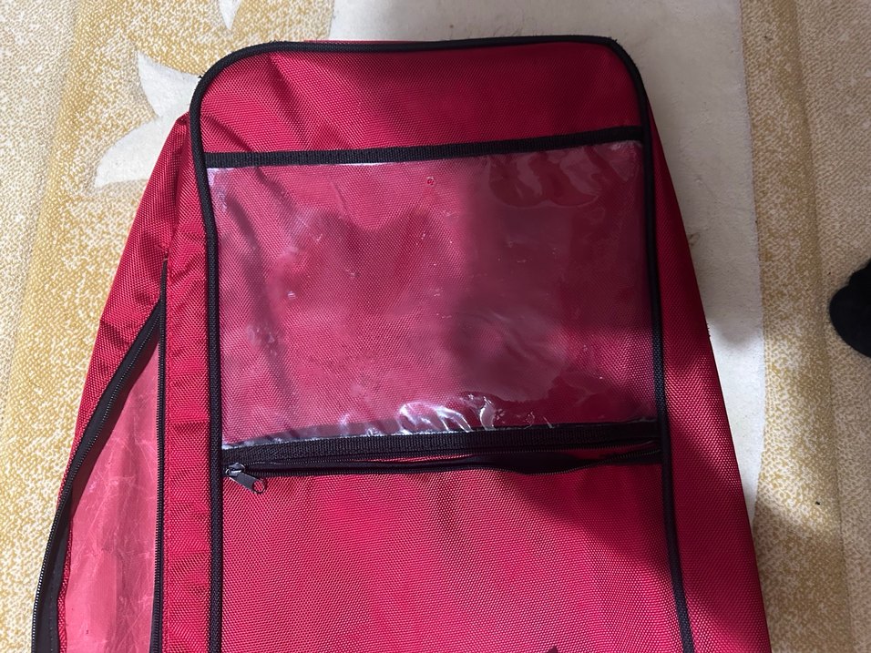 Kırmızı eskrim çantası (tambur) - Görsel 2