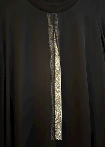 Siyah Uzun Kollu Salaş Kadın Elbise - Görsel 2