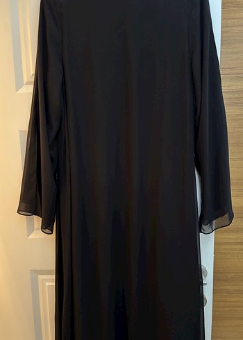 Siyah Uzun Kollu Salaş Kadın Elbise - Görsel 7