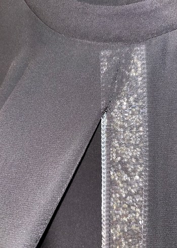 Siyah Uzun Kollu Salaş Kadın Elbise - Görsel 6