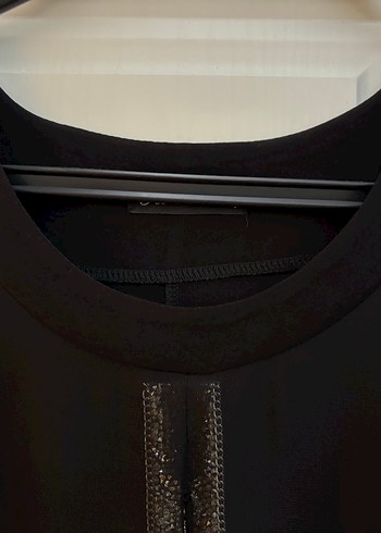 Siyah Uzun Kollu Salaş Kadın Elbise - Görsel 5