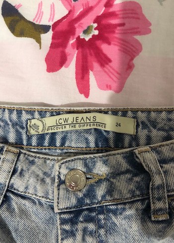 Kadın Mavi Mini Denim Şort - Görsel 3