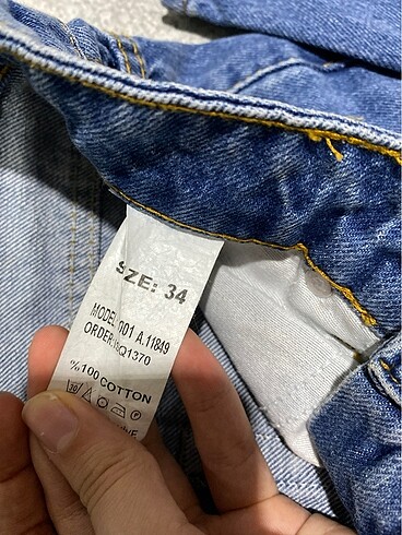 34 Beden mavi Renk Mavi mom Jeans | 34 Beden