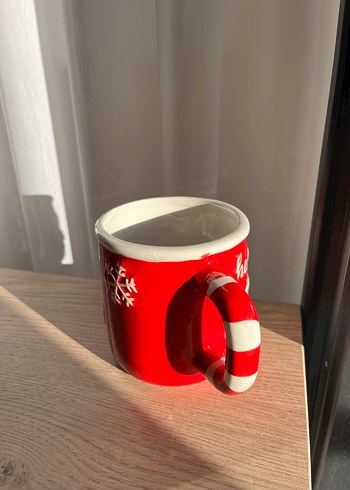  Beden kırmızı Renk Kırmızı Noel Baba Temalı Seramik Kupa