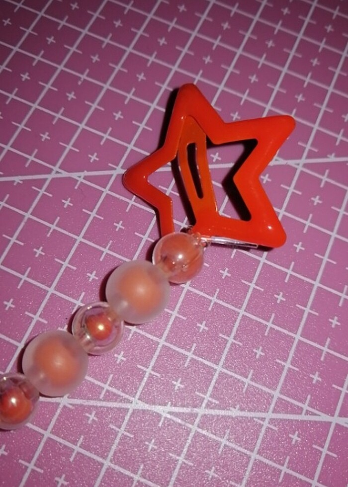 Boncuklu yıldız toka - Görsel 3