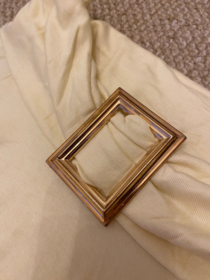 Toka detaylı yumuşak dokulu likralı bluz - Görsel 3