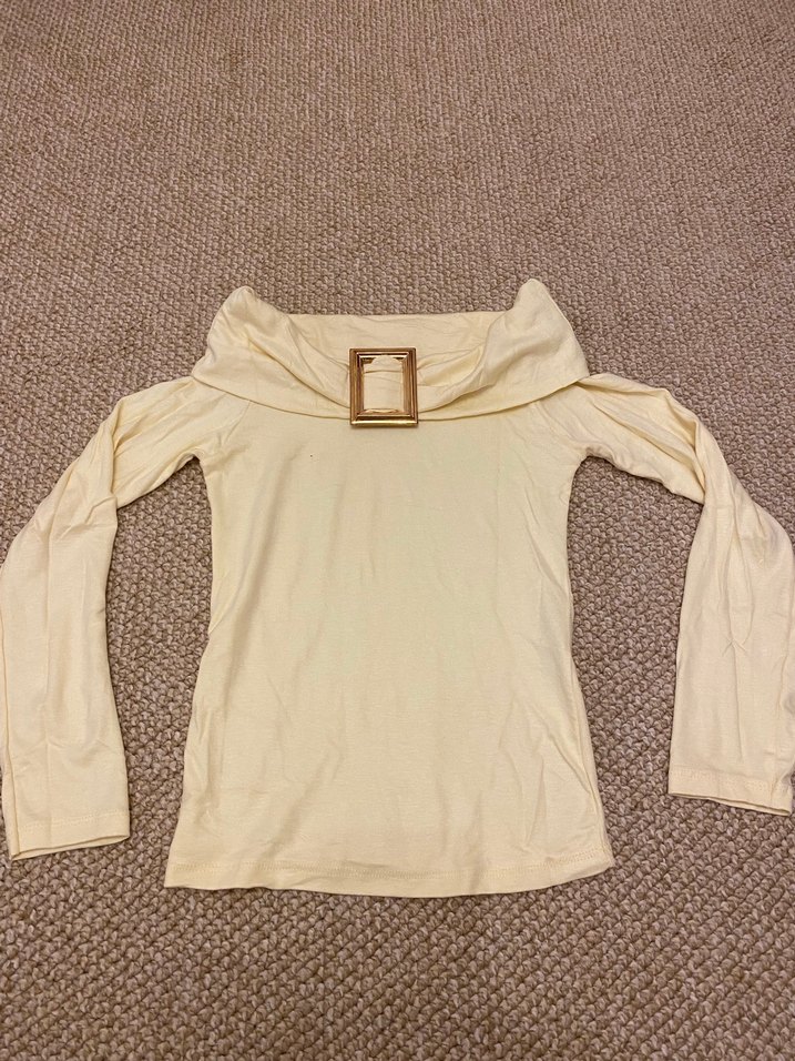 Toka detaylı yumuşak dokulu likralı bluz - Görsel 2