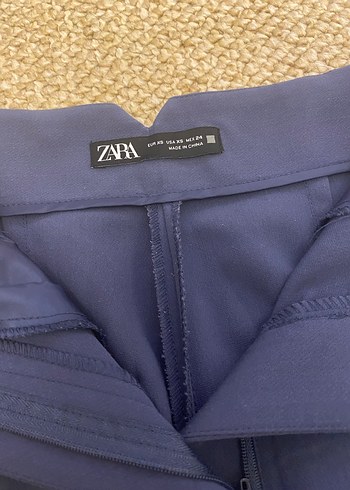 Zara Lacivert Kumaş Pantolon - Görsel 2