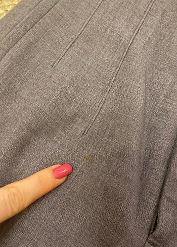 Stradivarius Kumaş Gri Pantolon - Görsel 4