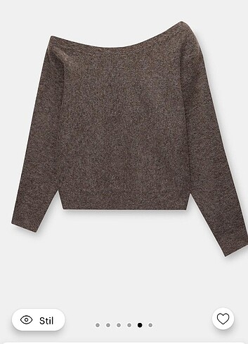 Pull and Bear Pull and bear asimetrik yaka kazak