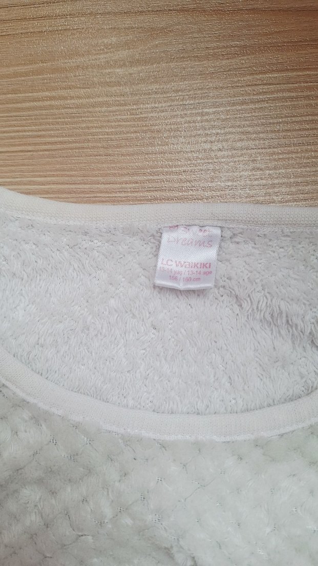 Beyaz Kadın Uzun Kollu Triko Kazak - Görsel 4