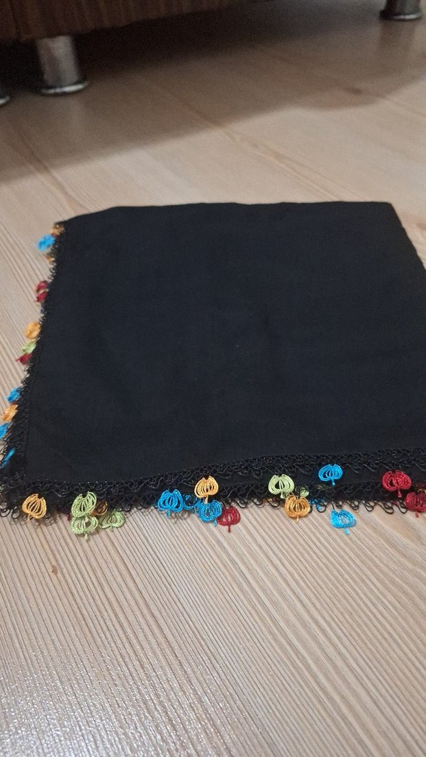 eşarp tülbent,yazma,iğne oyası - Görsel 3