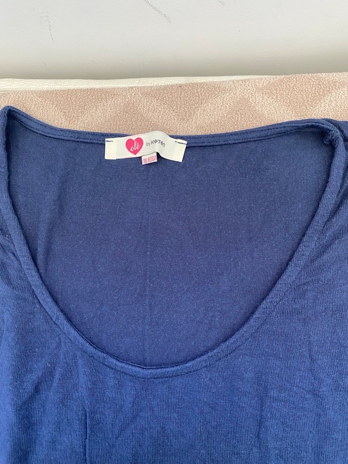 Mavi Keten Midi - Görsel 3