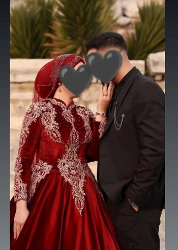 46 Beden Bordo Uzun Kollu Etnik Drape Henna Elbisesi