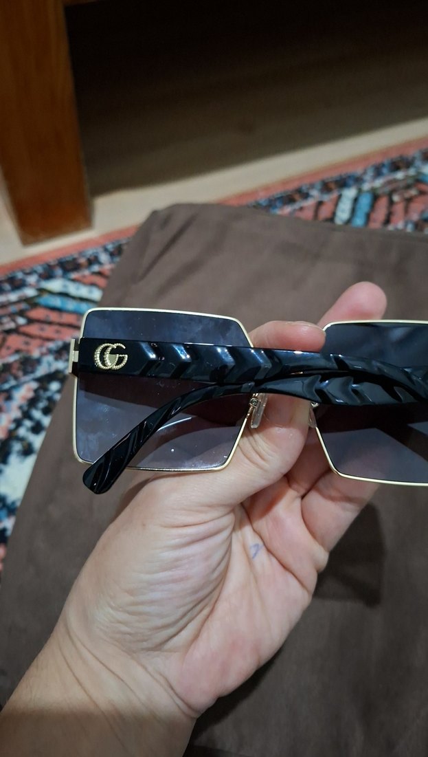 Tokalı Gri Klasik Kadın Güneş Gözlüğü - Görsel 3