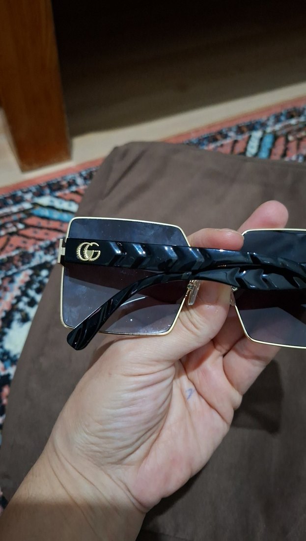 Tokalı Gri Klasik Kadın Güneş Gözlüğü - Görsel 4