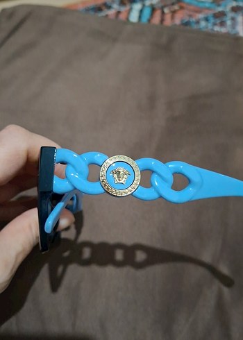 Şeffaf Koyu Mavi Kadın Güneş Gözlüğü - Görsel 4