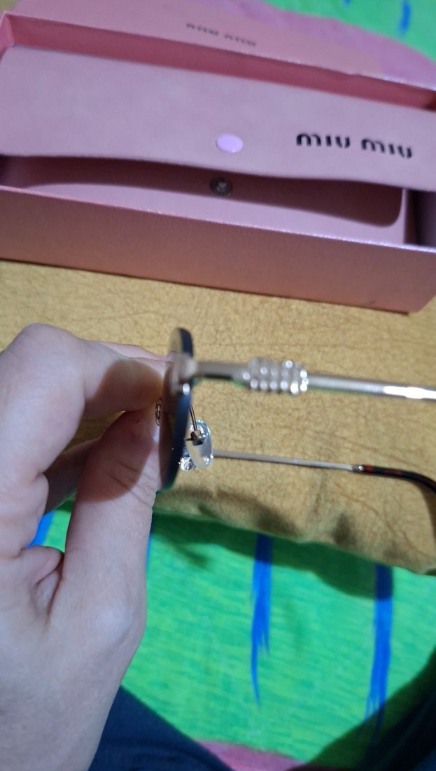 Pullu Pembe Miu Miu Kadın Güneş Gözlüğü - Görsel 5