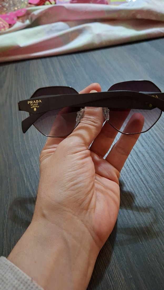 Parlak Kahverengi Kadın Güneş Gözlüğü - Görsel 4