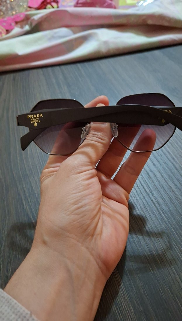 Parlak Kahverengi Kadın Güneş Gözlüğü - Görsel 3