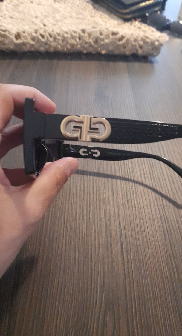 Kadın Siyah Kemer Detaylı Gotik Güneş Gözlüğü - Görsel 4