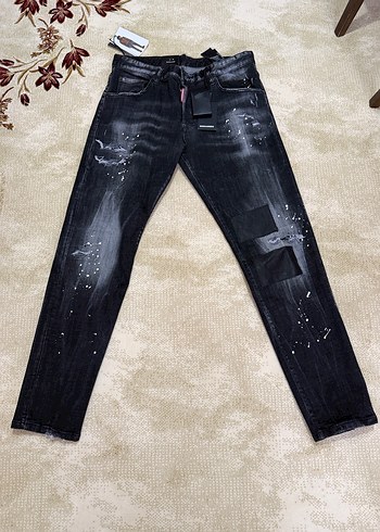 DSquared2 Siyah Bagcikli Salas Erkek Jean Pantolon