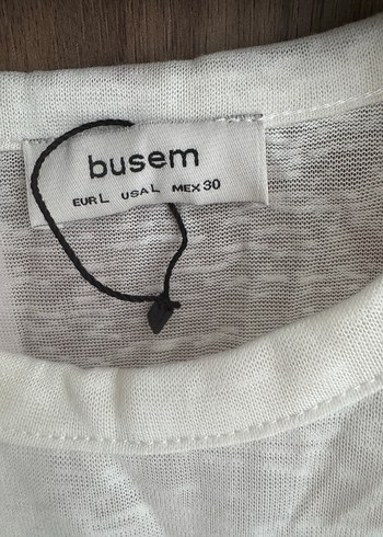 l Beden Kadın Beyaz Kısa Kollu Tişört