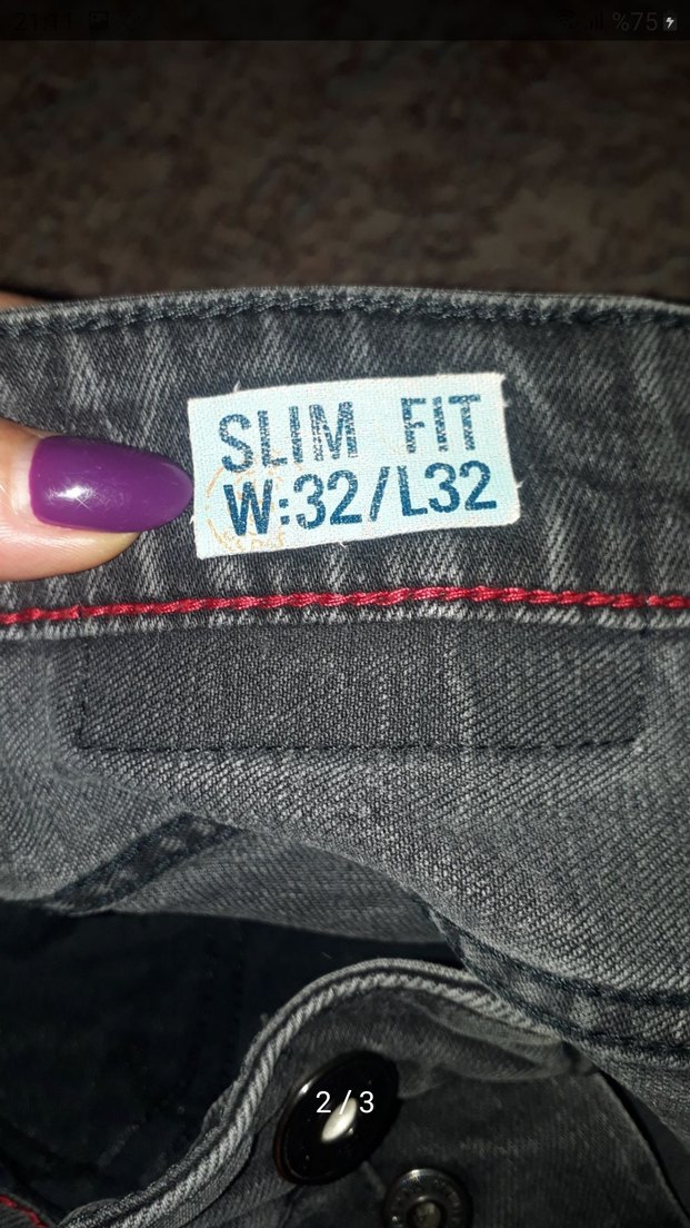 Gri Erkek  Pantolon - Görsel 2