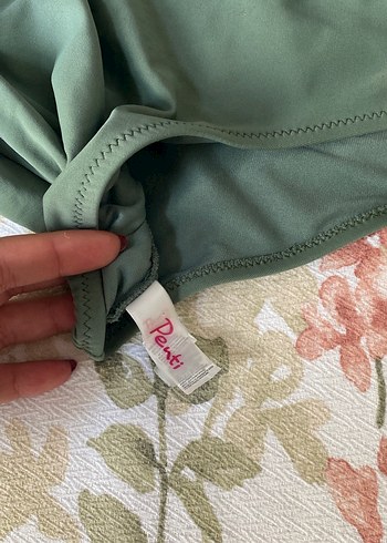 38 Beden Pastel Yeşil Straplez Kadın Mayo
