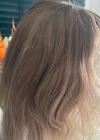 Koyu Bej doğal saçtan yapılmış saç aksesuarı - Görsel 2