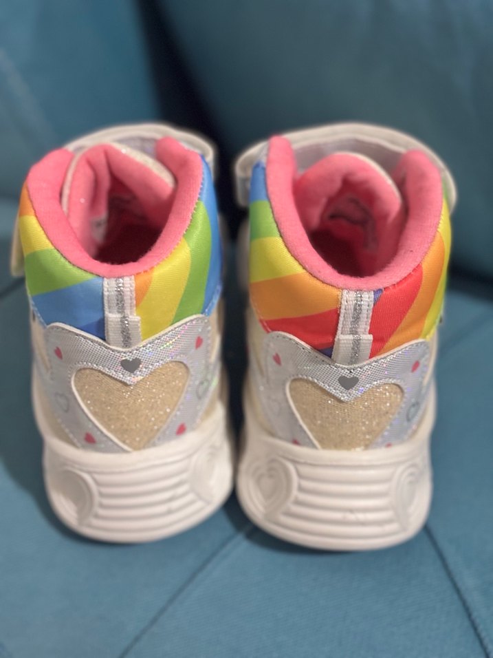 Kız Çocuk Renkli Bağcıklı Spor Ayakkabı - Görsel 5