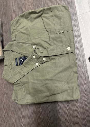 Gri Düğmeli Erkek Keten Gömlek - Görsel 2