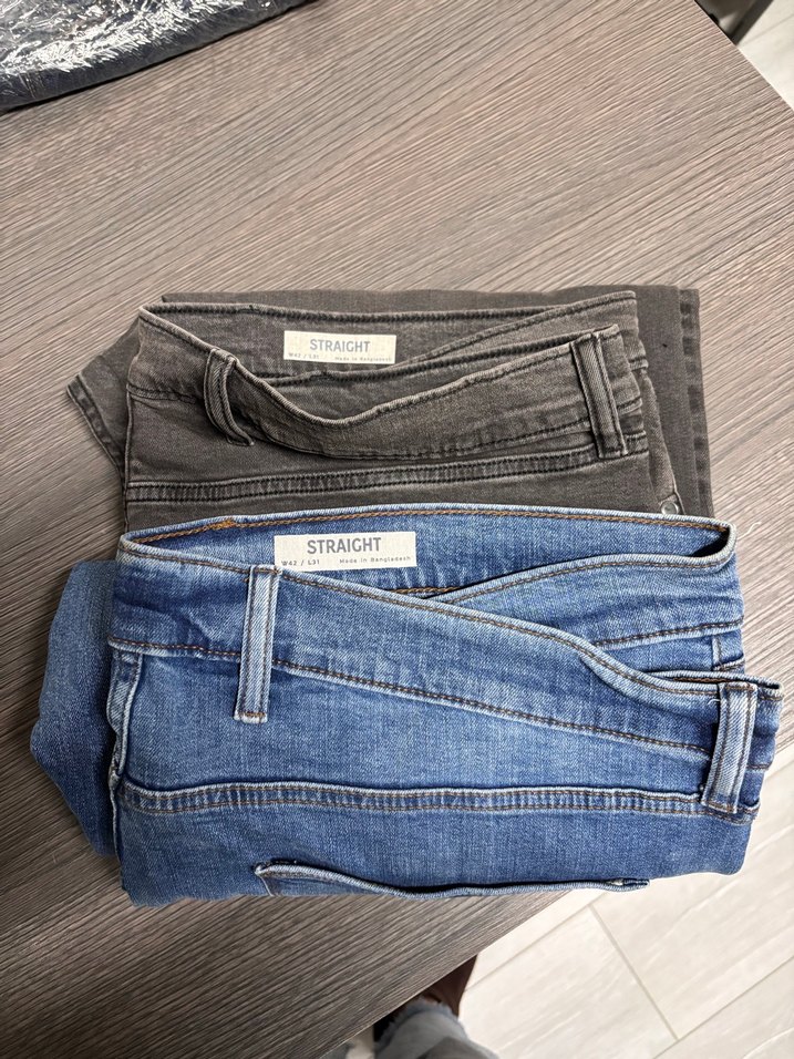 Gri erkek  Denim Pantolon Normal Kesim - Görsel 2